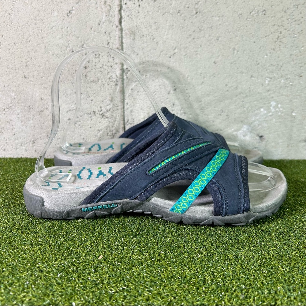 Merrell Terran Slide II Navy J55526 Slip On Sandals Shoes Women’s 6